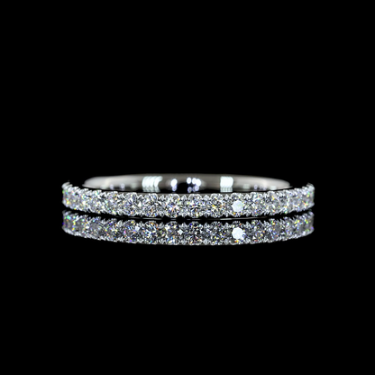 0.69 CTTW Round Lab Diamond 3/4 Eternity Band (E Color and VS Clarity)