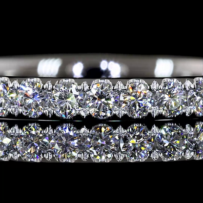 0.69 CTTW Round Lab Diamond 3/4 Eternity Band (E Color and VS Clarity)