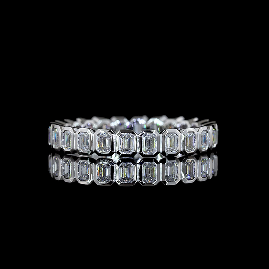 1.00 CTTW Emerald Lab Diamond Full Eternity (E Color and VS Clarity)
