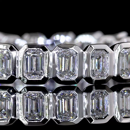 1.00 CTTW Emerald Lab Diamond Full Eternity (E Color and VS Clarity)