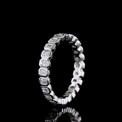 1.00 CTTW Emerald Lab Diamond Full Eternity (E Color and VS Clarity)