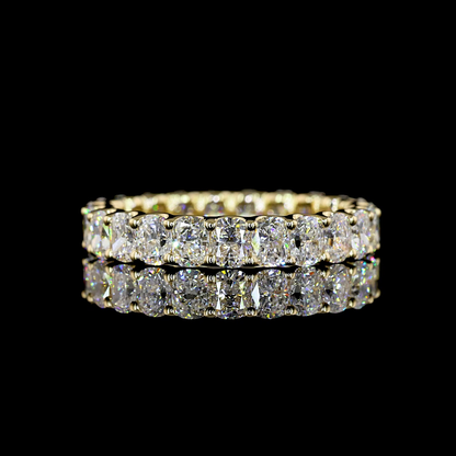 2.31 CTTW Cushion Brilliant Lab Grown Diamond Full Eternity Sz. 4.5 (E Color and VS Clarity)