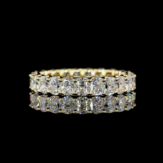 2.31 CTTW Cushion Brilliant Lab Grown Diamond Full Eternity Sz. 4.5 (E Color and VS Clarity)