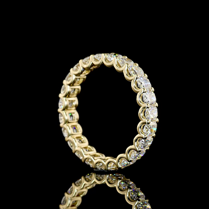 2.54 CTTW Cushion Brilliant Lab Diamond Full Eternity (E Color and VS Clarity)