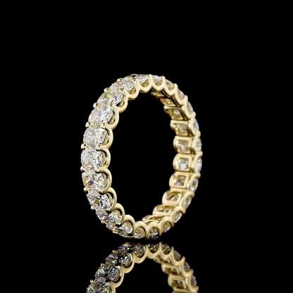 2.54 CTTW Cushion Brilliant Lab Diamond Full Eternity (E Color and VS Clarity)