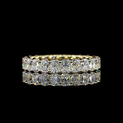 2.68 CTTW Cushion Brilliant Lab Diamond Full Eternity (E Color and VS Clarity)