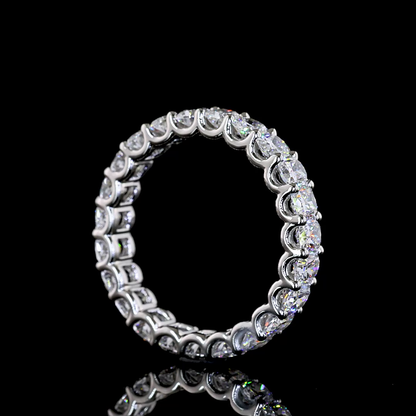 2.32 CTTW Cushion Brilliant Lab Grown Diamond Full Eternity Sz. 4.5 (E Color and VS Clarity)