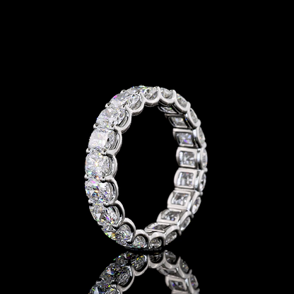 2.96 CTTW Cushion Brilliant Lab Diamond Full Eternity (E Color and VS Clarity)
