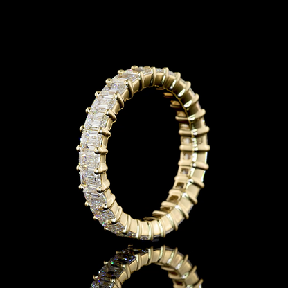 2.88 CTTW Emerald Lab Diamond Full Eternity (E Color and VS Clarity)