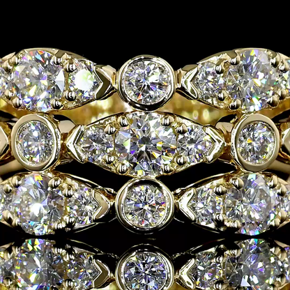 1.55 CTTW Round Lab Diamond 3/4 Eternity Band (E Color and VS Clarity)