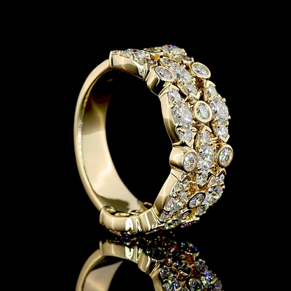 1.55 CTTW Round Lab Diamond 3/4 Eternity Band (E Color and VS Clarity)