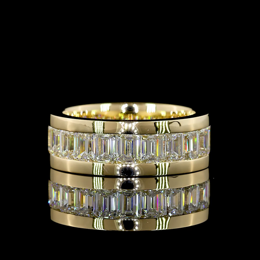 4.70 CTTW Emerald Lab Diamond Full Eternity (F Color and VS1 Clarity)