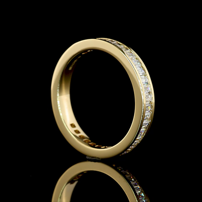 1.00 CTTW Emerald Lab Diamond Full Eternity (E Color and VS Clarity)