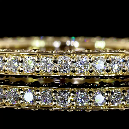 1.29 CTTW Round Lab Grown Diamond Full Eternity Sz. 6 (E Color and VS Clarity)