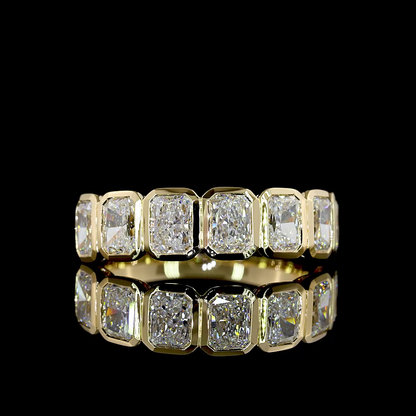 1.97 CTTW Radiant Lab Diamond Half Eternity Eternity Band (E Color and VS Clarity)