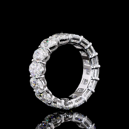 8.55 CTTW Oval Lab Diamond Full Eternity (E Color and VS Clarity)
