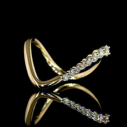 0.27 CTTW Round Lab Diamond Special Eternity Band (F Color and VS1 Clarity)