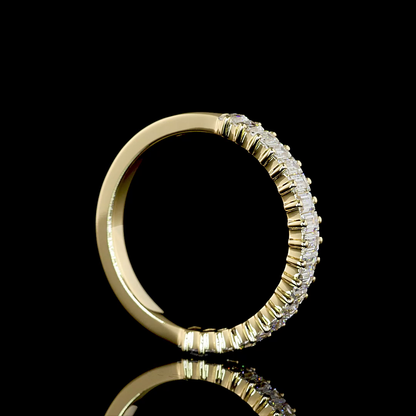 0.76 CTTW Baguette Lab Diamond Half Eternity Eternity Band (E Color and VS Clarity)