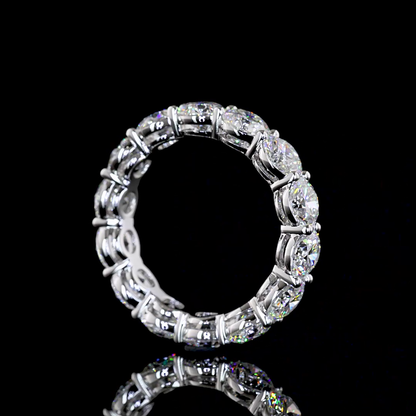 5.40 CTTW Round Lab Grown Diamond Full Eternity Sz. 6 (E Color and VS Clarity)