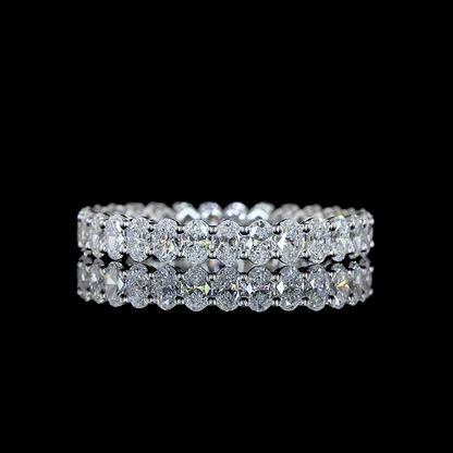 2.05 CTTW Oval Lab Grown Diamond Full Eternity Sz. 8 (E/F Color and VS1 Clarity)