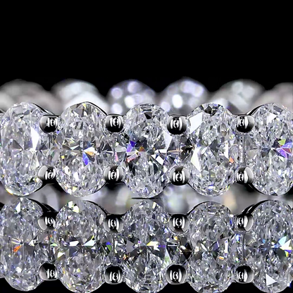 2.05 CTTW Oval Lab Grown Diamond Full Eternity Sz. 8 (E/F Color and VS1 Clarity)