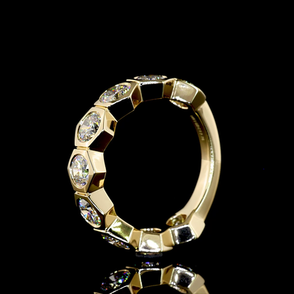 2.76 CTTW Round Lab Grown Diamond 3/4 Eternity Band Sz. 6.5 (E Color and VS Clarity)