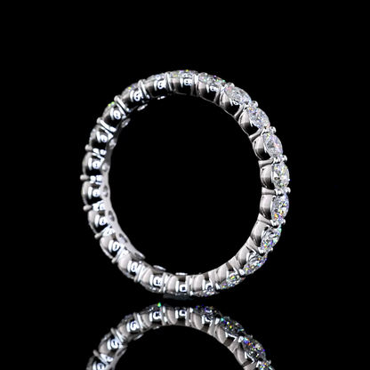 2.89 CTTW Princess Lab Grown Diamond Full Eternity Sz. 6.5 (F Color and VS1 Clarity)