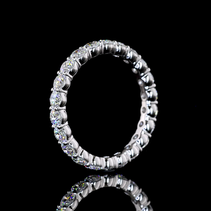 2.89 CTTW Princess Lab Grown Diamond Full Eternity Sz. 6 (F Color and VS1 Clarity)