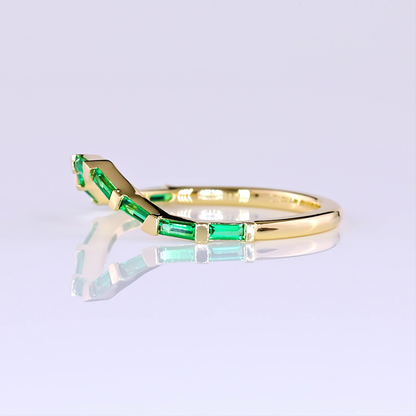 0.00 CT Baguette Lab Diamond Half Eternity Eternity Band (VS2 Clarity)