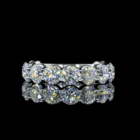 3.29 CTTW Round Lab Diamond Full Eternity (E Color and VS Clarity)