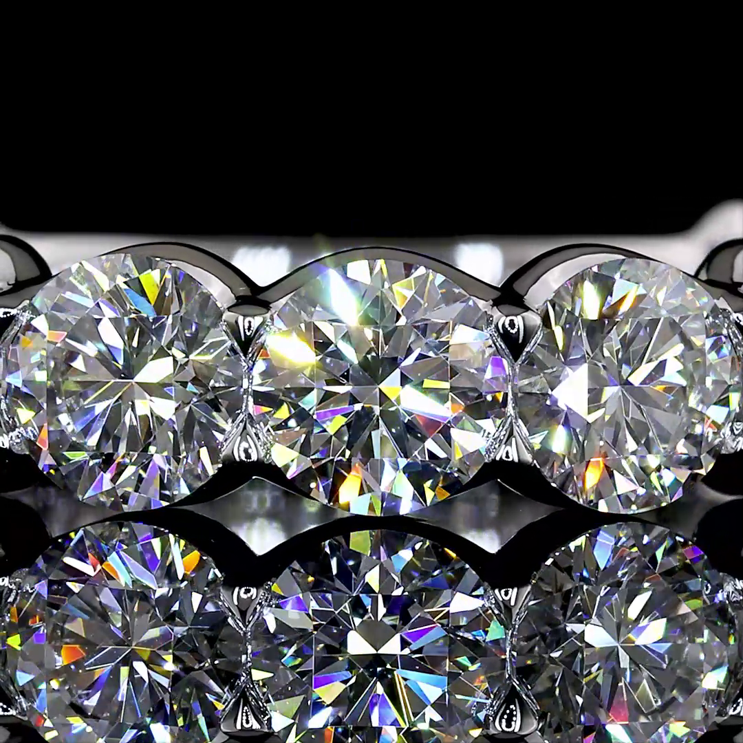 3.29 CTTW Round Lab Diamond Full Eternity (E Color and VS Clarity)