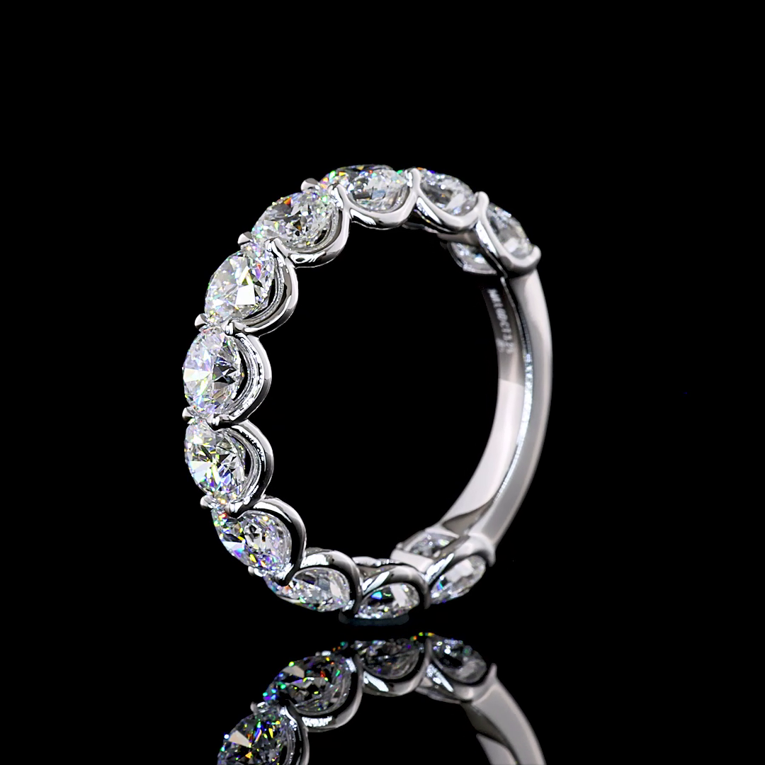 3.29 CTTW Round Lab Diamond Full Eternity (E Color and VS Clarity)