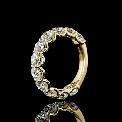3.30 CTTW Round Lab Diamond 3/4 Eternity Band (E Color and VS Clarity)