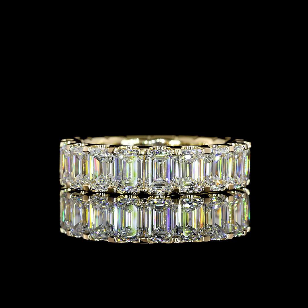 5.97 CTTW Emerald Lab Diamond Full Eternity (E Color and VS Clarity)
