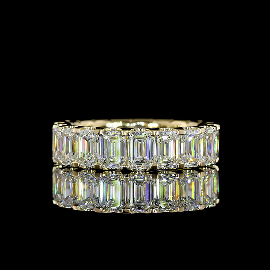 5.97 CTTW Emerald Lab Diamond Full Eternity (E Color and VS Clarity)