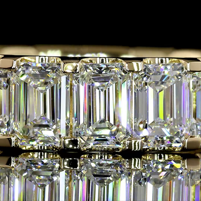 5.97 CTTW Emerald Lab Diamond Full Eternity (E Color and VS Clarity)