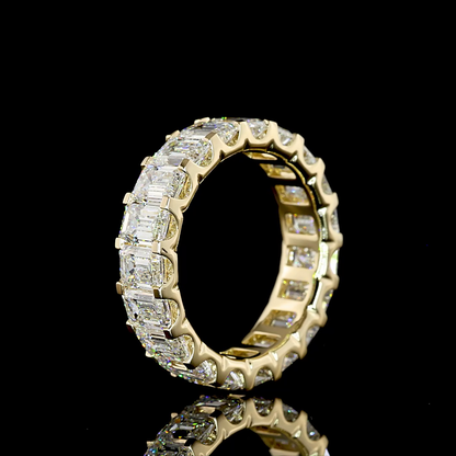 5.97 CTTW Emerald Lab Diamond Full Eternity (E Color and VS Clarity)