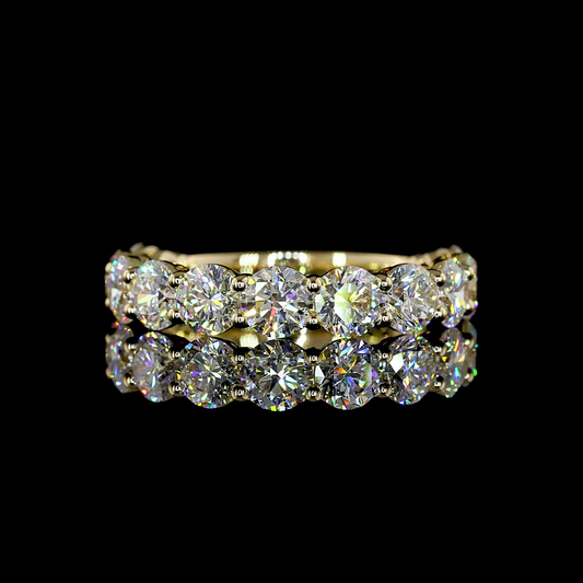 3.23 CTTW Round Lab Diamond 3/4 Eternity Band (F+ Color and VS+ Clarity)