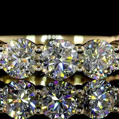 3.23 CTTW Round Lab Diamond 3/4 Eternity Band (F+ Color and VS+ Clarity)