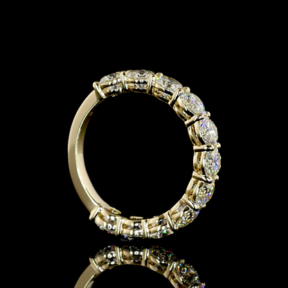 3.23 CTTW Round Lab Diamond 3/4 Eternity Band (F+ Color and VS+ Clarity)