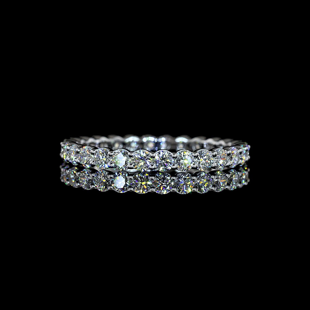 1.05 CTTW Round Lab Diamond Full Eternity (F Color and VS+ Clarity)
