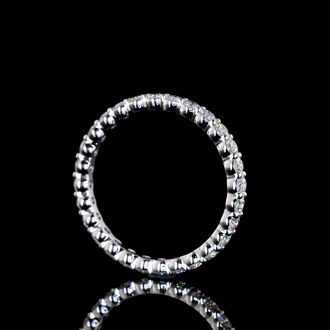1.05 CTTW Round Lab Diamond Full Eternity (F Color and VS+ Clarity)