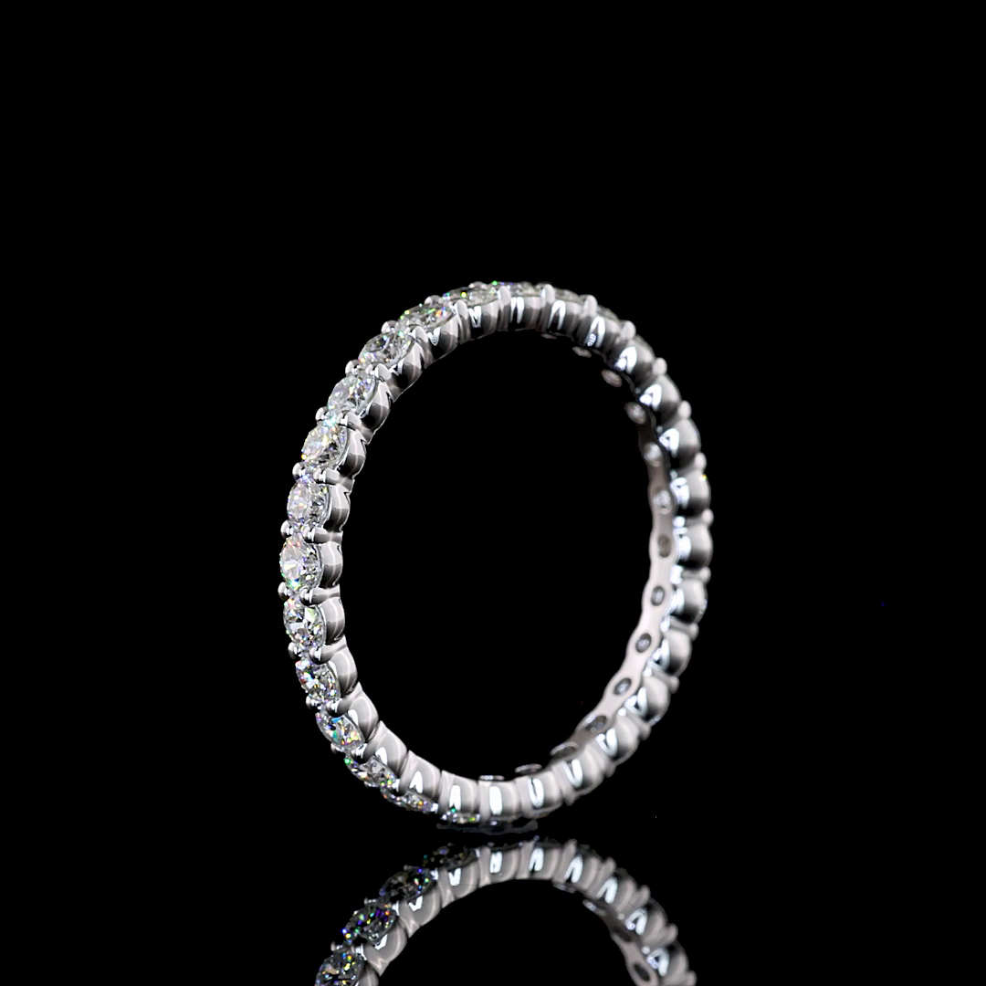 1.05 CTTW Round Lab Diamond Full Eternity (F Color and VS+ Clarity)
