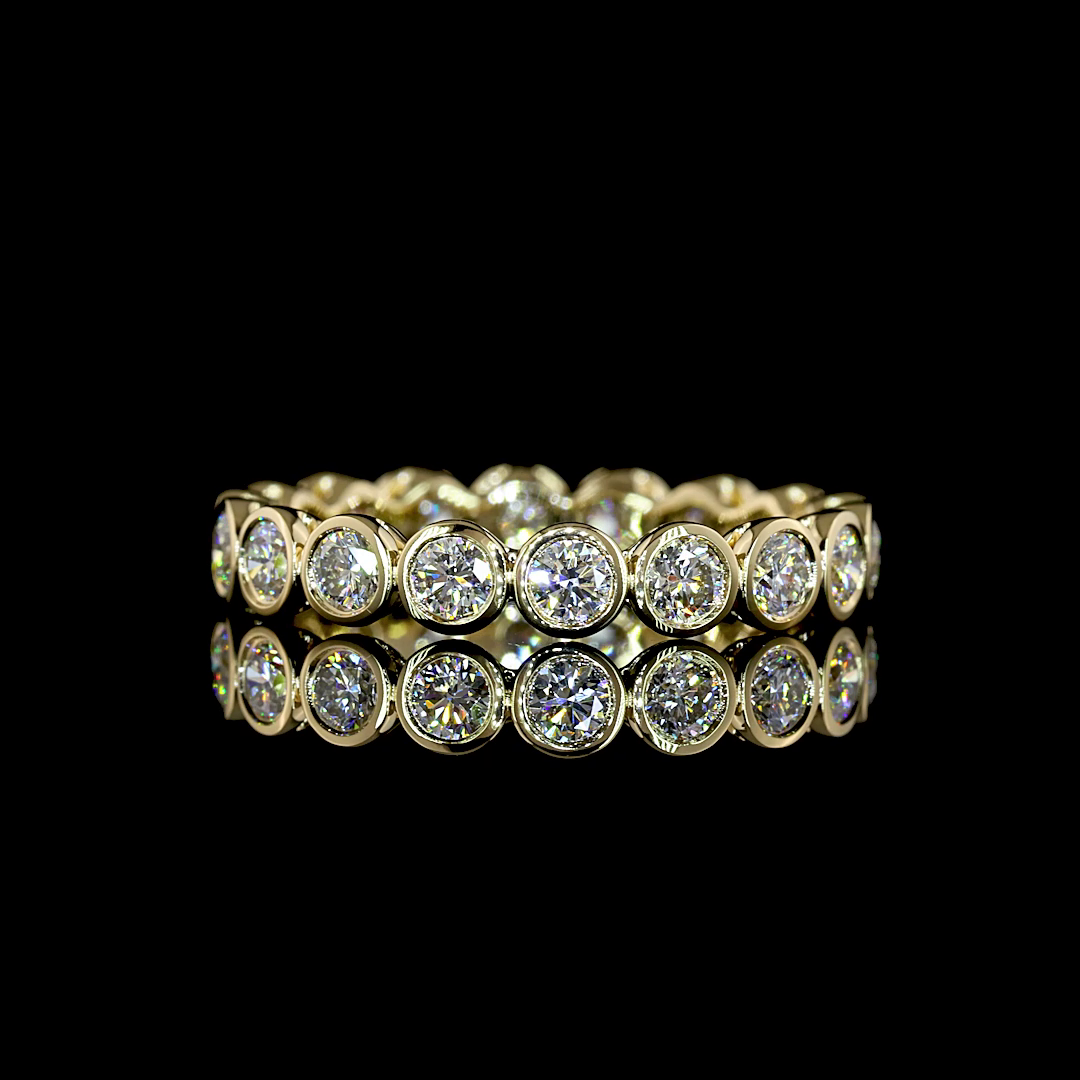1.14 CTTW Round Lab Diamond Full Eternity (F+ Color and VS+ Clarity)