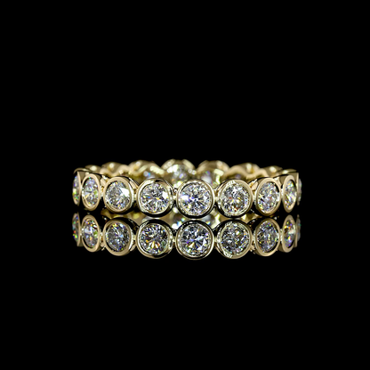 1.14 CTTW Round Lab Diamond Full Eternity (F+ Color and VS+ Clarity)