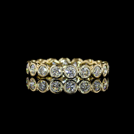 1.14 CTTW Round Lab Diamond Full Eternity (F+ Color and VS+ Clarity)
