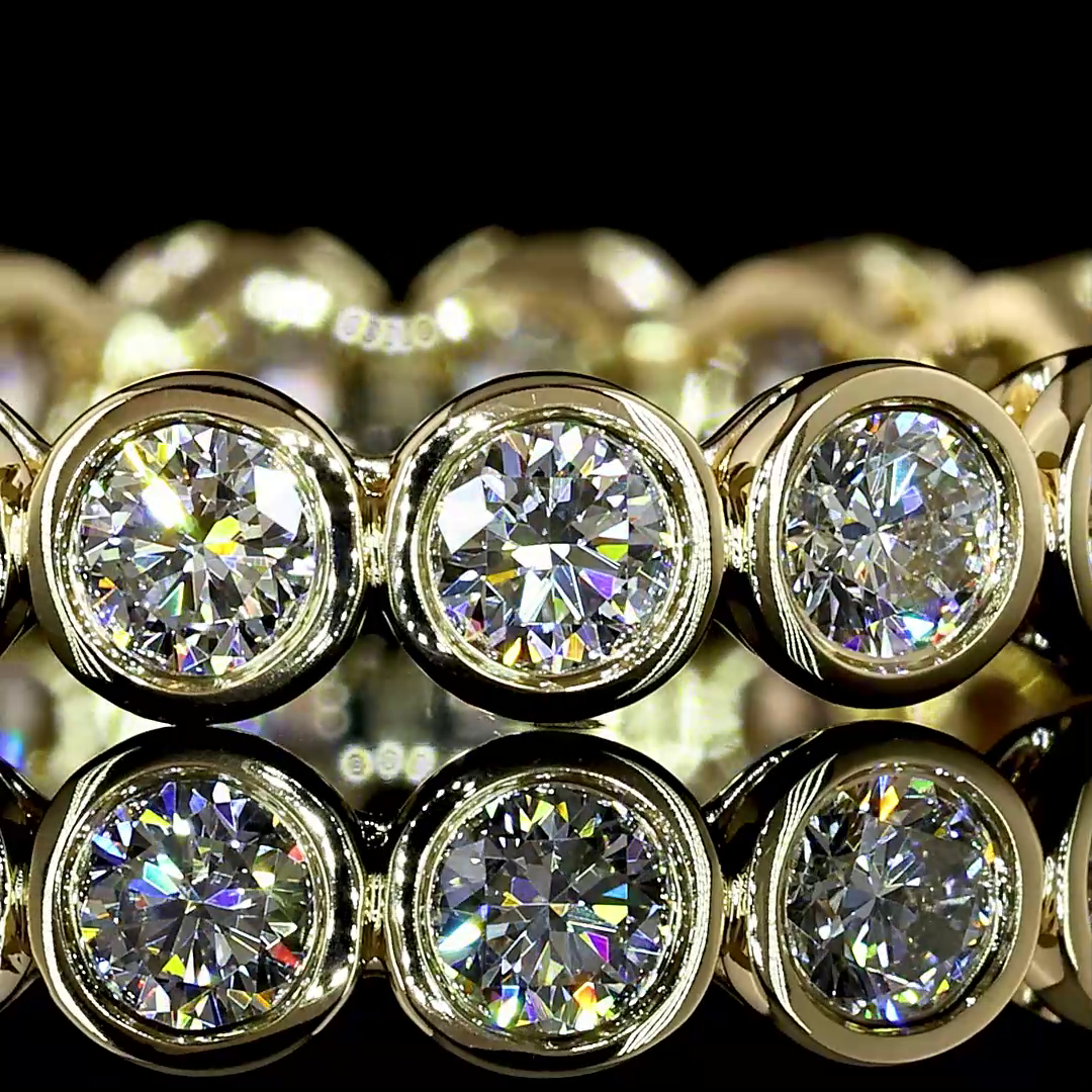 1.14 CTTW Round Lab Diamond Full Eternity (F+ Color and VS+ Clarity)