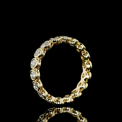 1.14 CTTW Round Lab Diamond Full Eternity (F+ Color and VS+ Clarity)