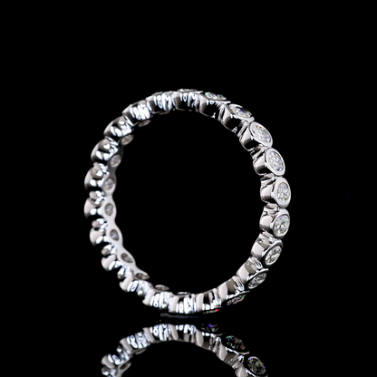 1.10 CTTW Oval Lab Diamond Full Eternity (F+ Color and VS+ Clarity)