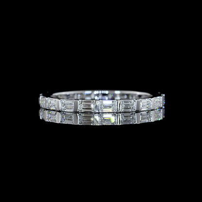 1.18 CTTW Emerald Lab Diamond Full Eternity (F Color and VS+ Clarity)